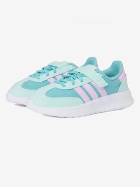 Adidas Toddler, Run 70s 2.0, size 7.5, Mint & Pink Athletic Sneakers